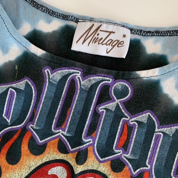 Vintage Reworked Rolling Stones Tie Dye Tank - Picture 7 of 9